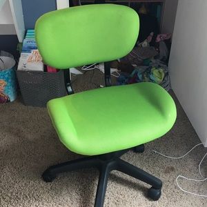 Lime green desk chair